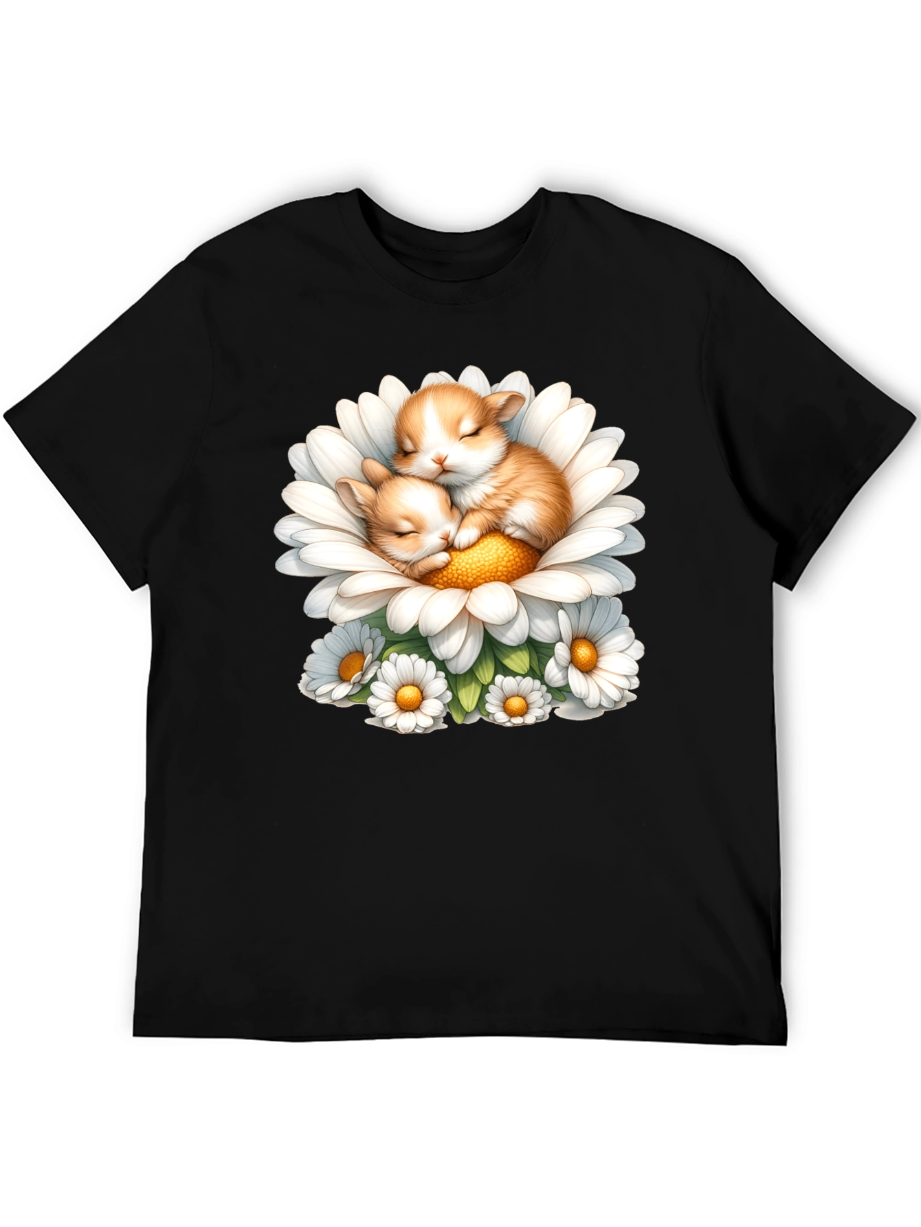 Cute Kittens in Daisy T-Shirt