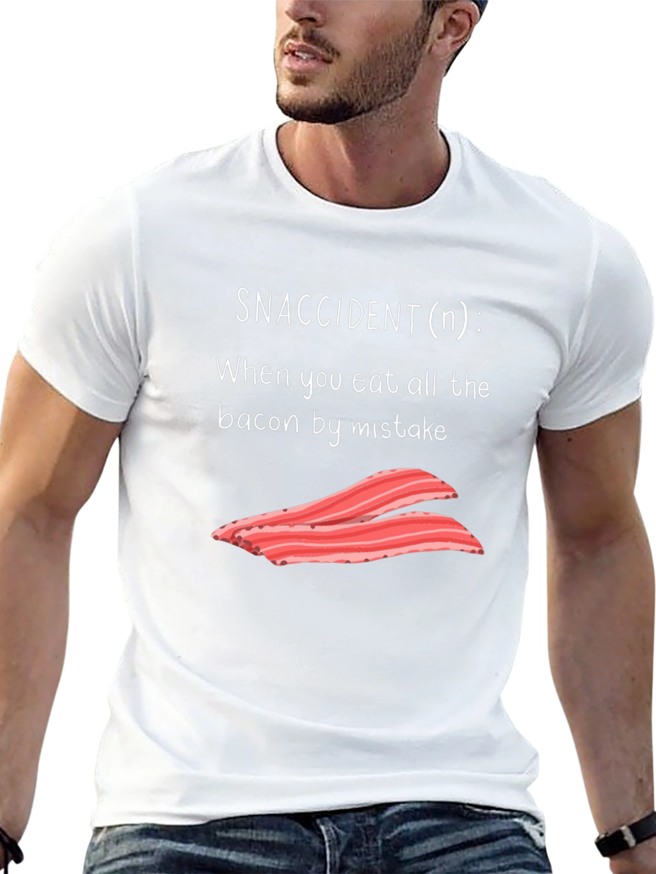 Snaccident Bacon T-Shirt - Funny Foodie Tee
