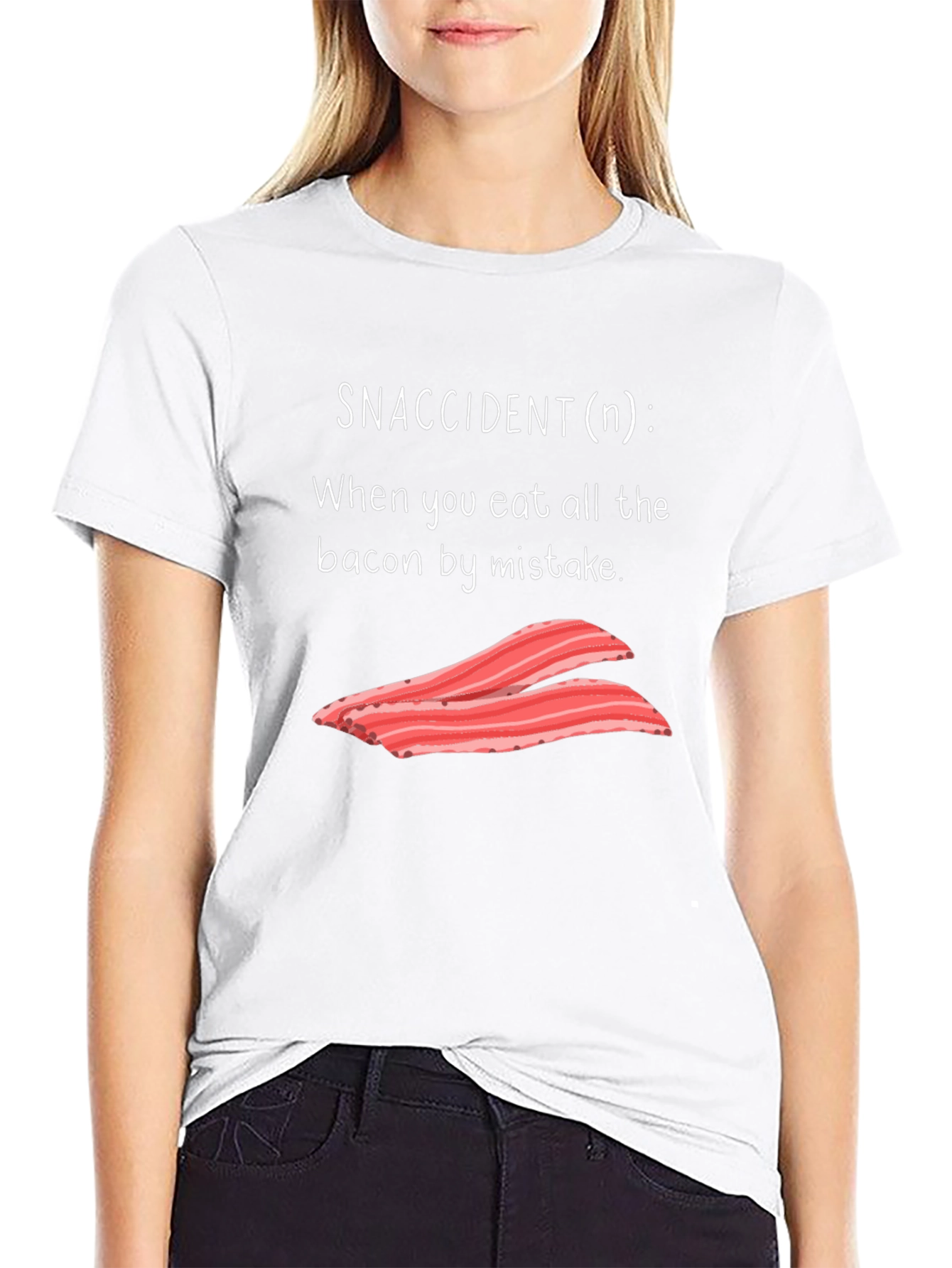 Snaccident Bacon T-Shirt - Funny Foodie Tee