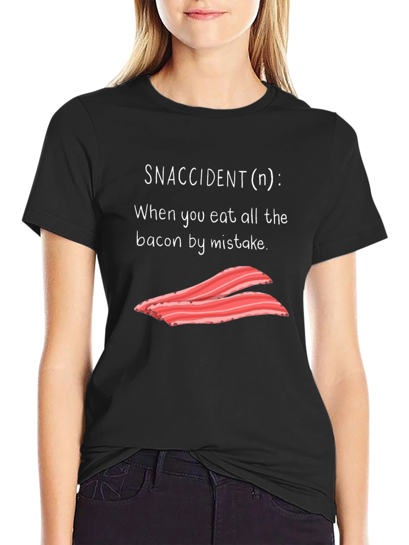 Snaccident Bacon T-Shirt - Funny Foodie Tee