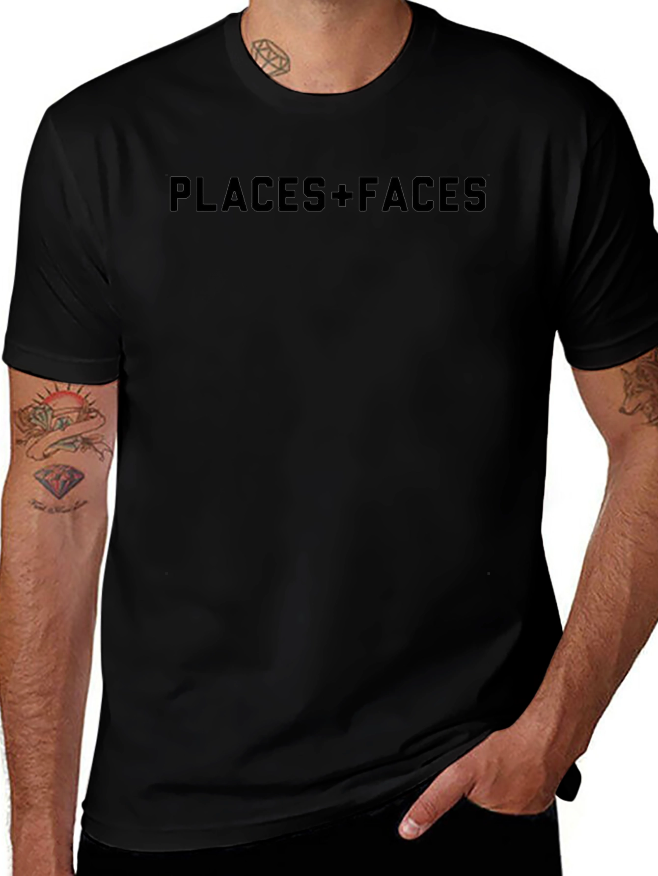PLACES+FACES Black Graphic Tee