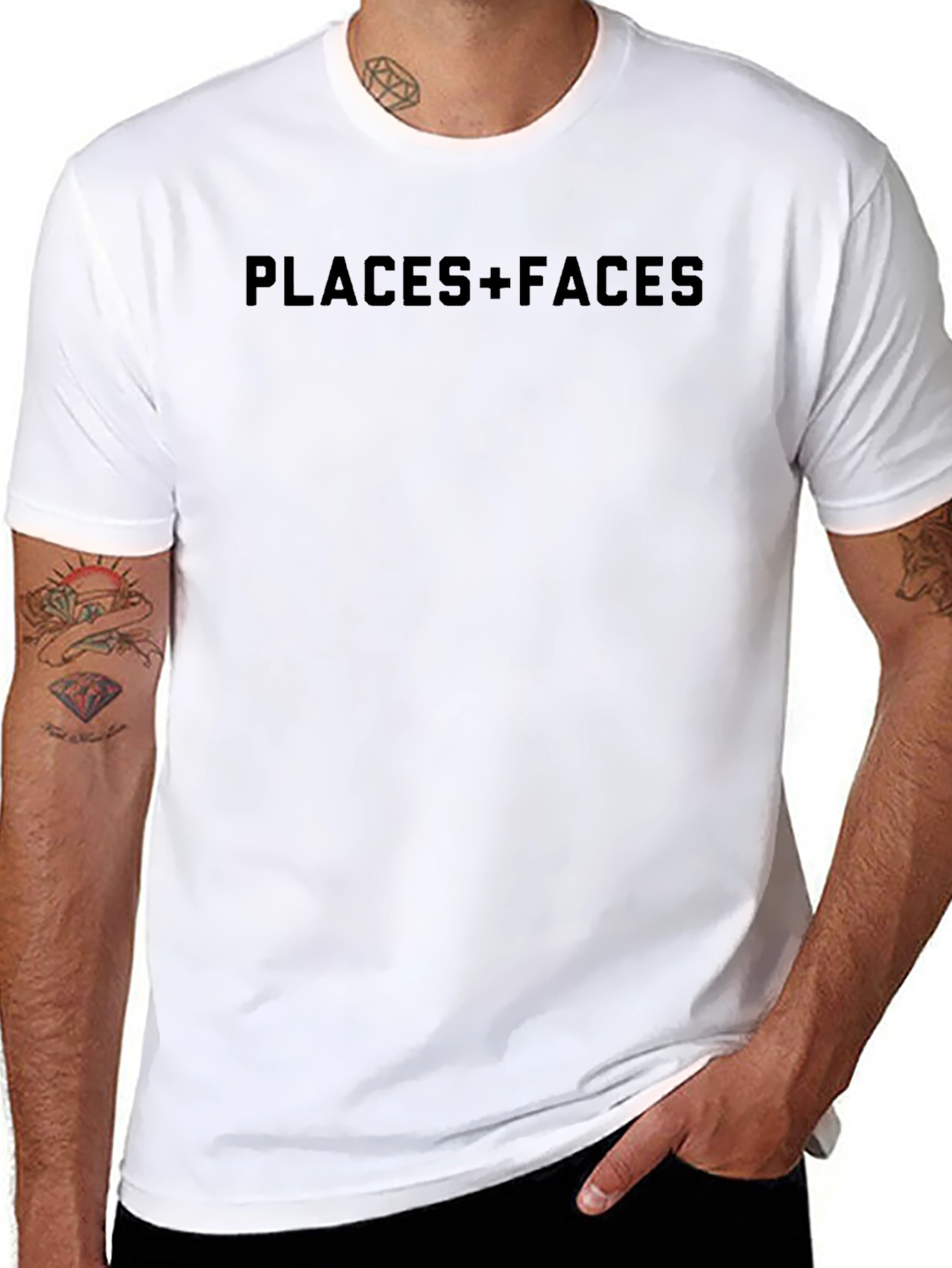 PLACES+FACES Black Graphic Tee