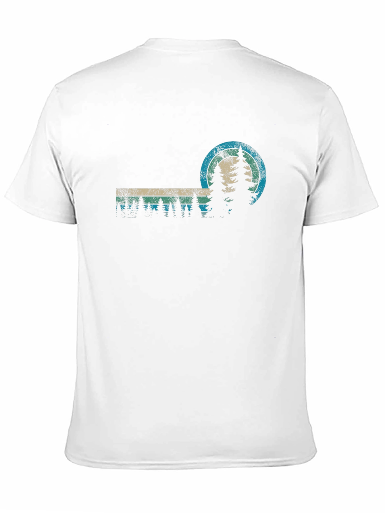 Retro Nature T-Shirt - Forest Scene Design