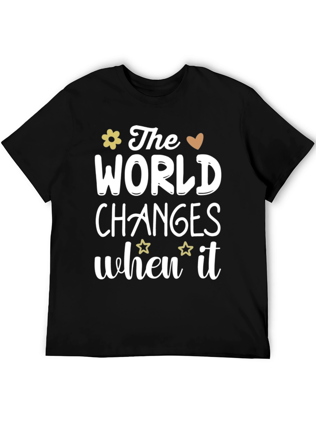 The World Changes Black Graphic Tee