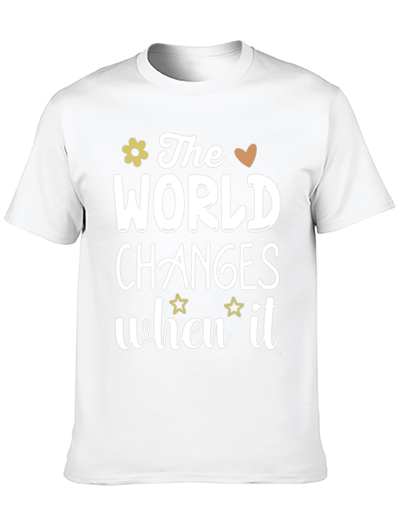 The World Changes Black Graphic Tee