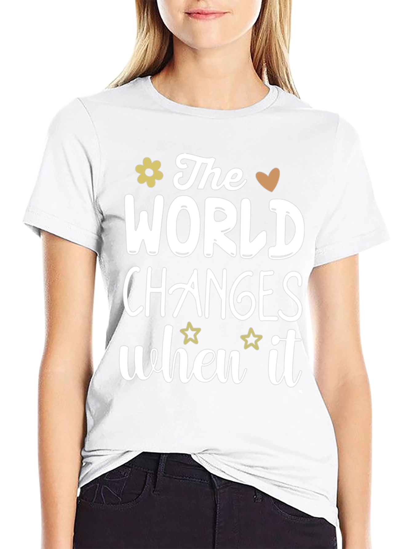 The World Changes Black Graphic Tee