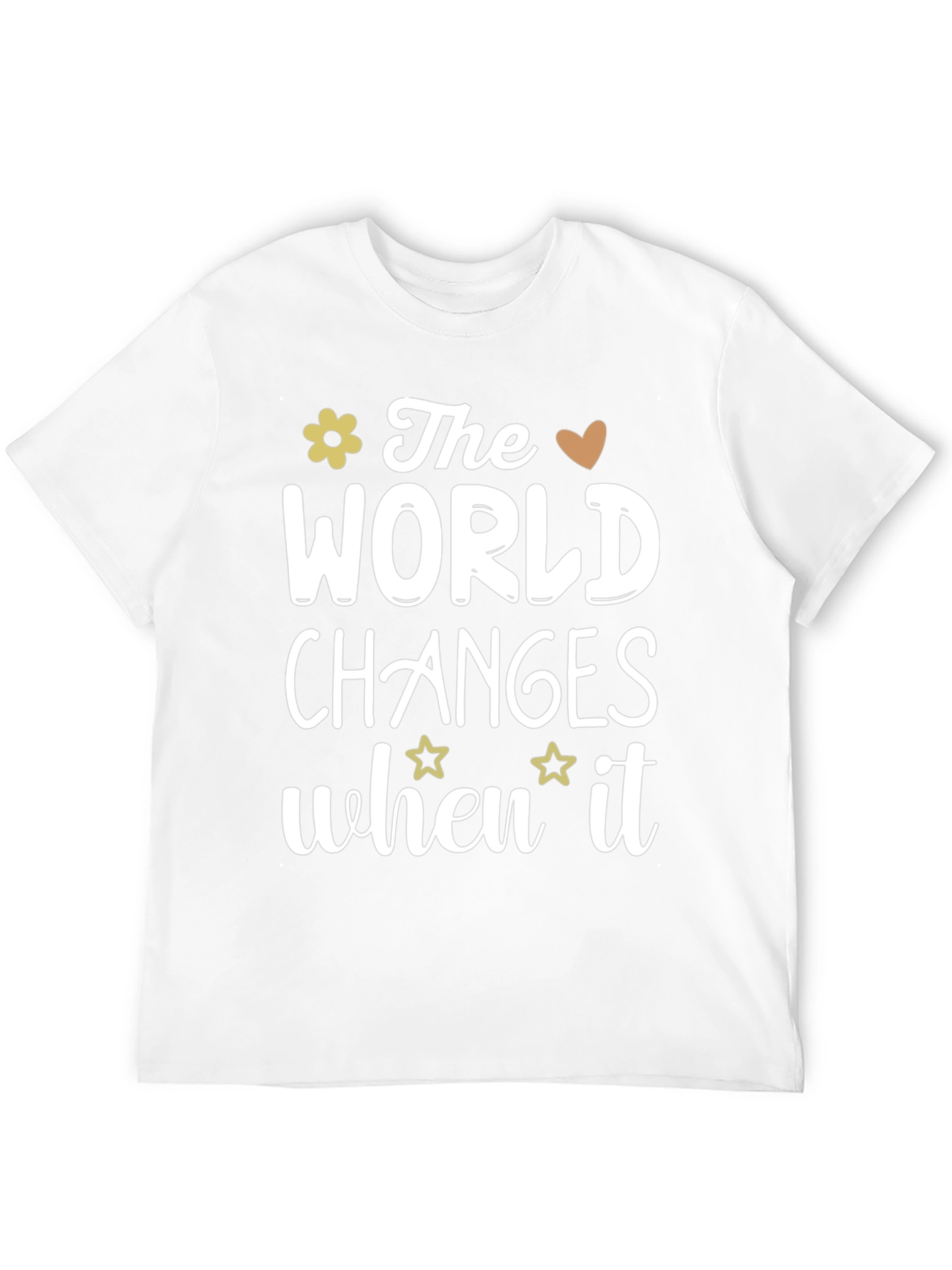 The World Changes Black Graphic Tee