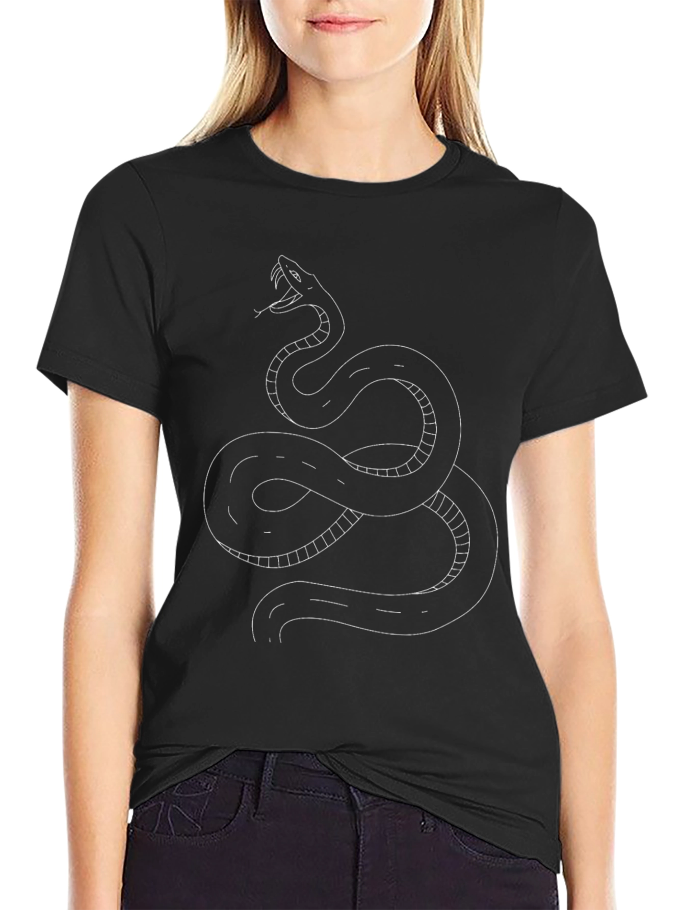 Snake Road T-Shirt - Black