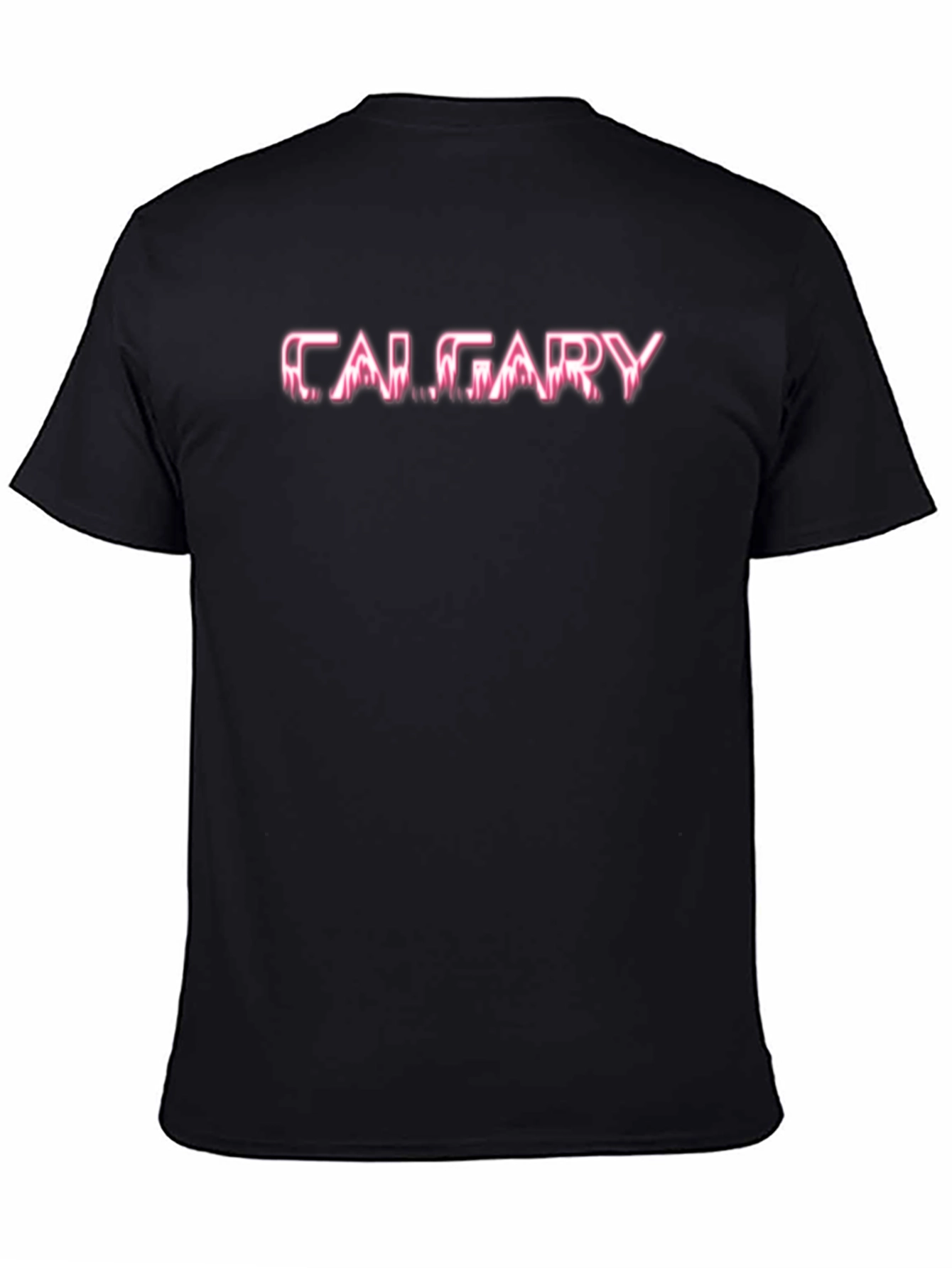 Calgary Neon Graphic Black T-Shirt