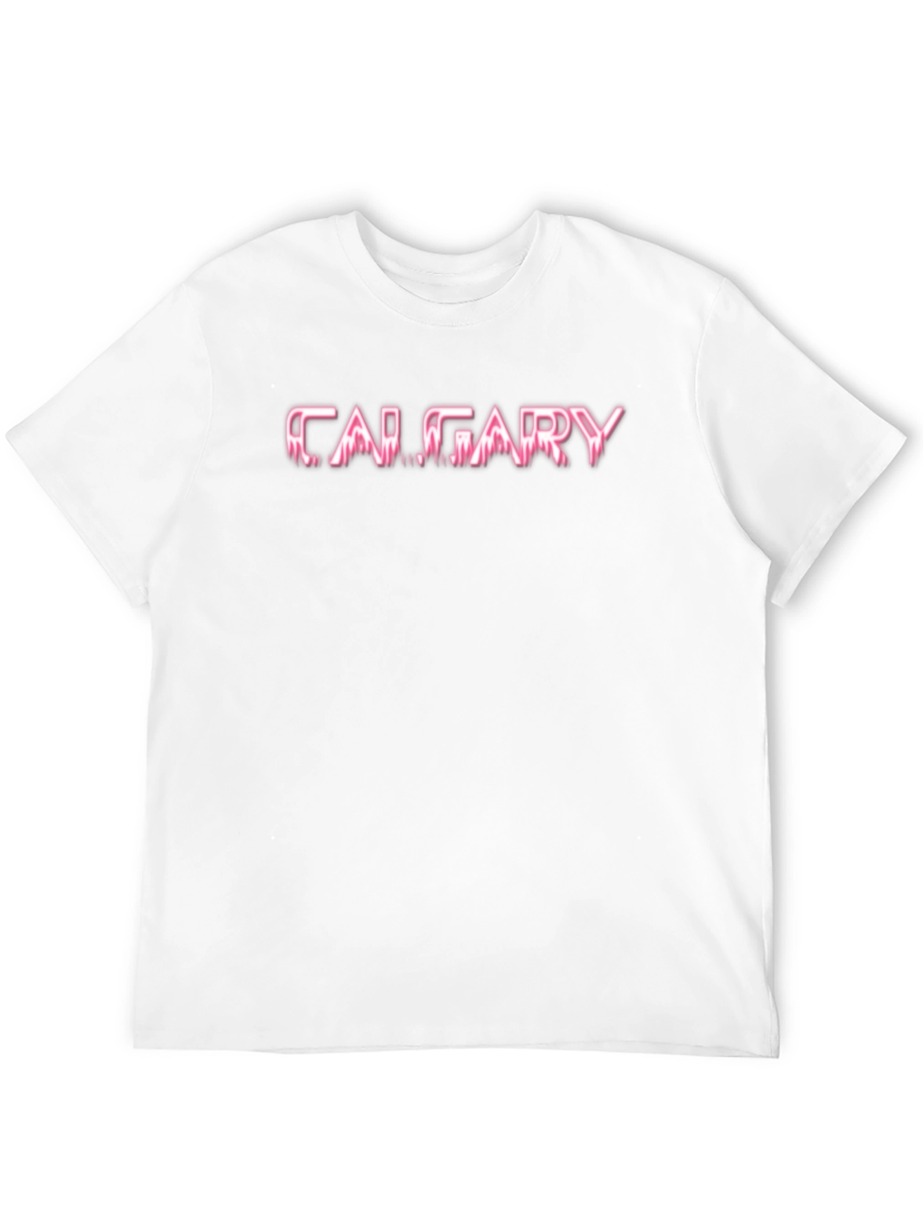 Calgary Neon Graphic Black T-Shirt