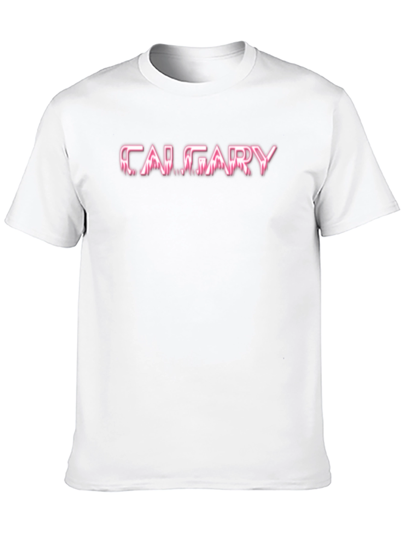 Calgary Neon Graphic Black T-Shirt