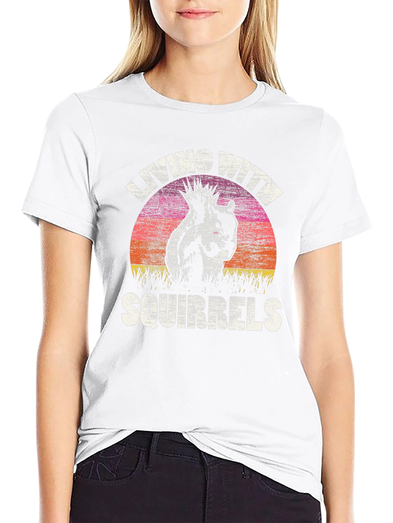 Living With Squirrels Graphic Tee