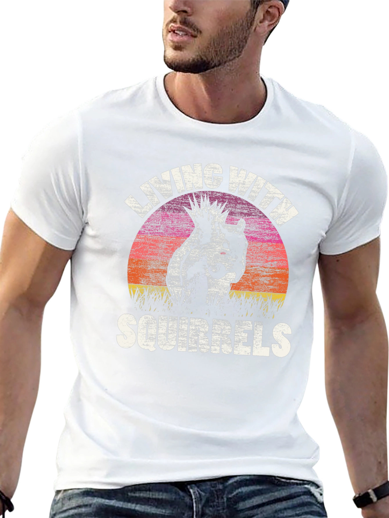 Living With Squirrels Graphic Tee