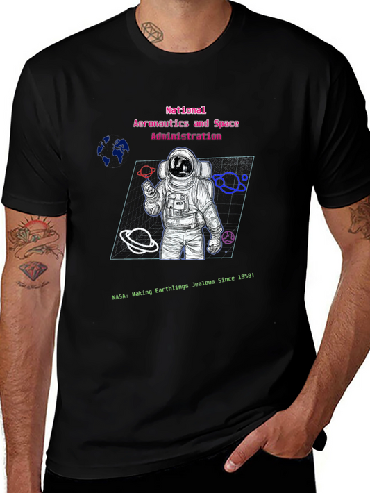 NASA Astronaut Graphic T-Shirt - Making Earthlings Jealous