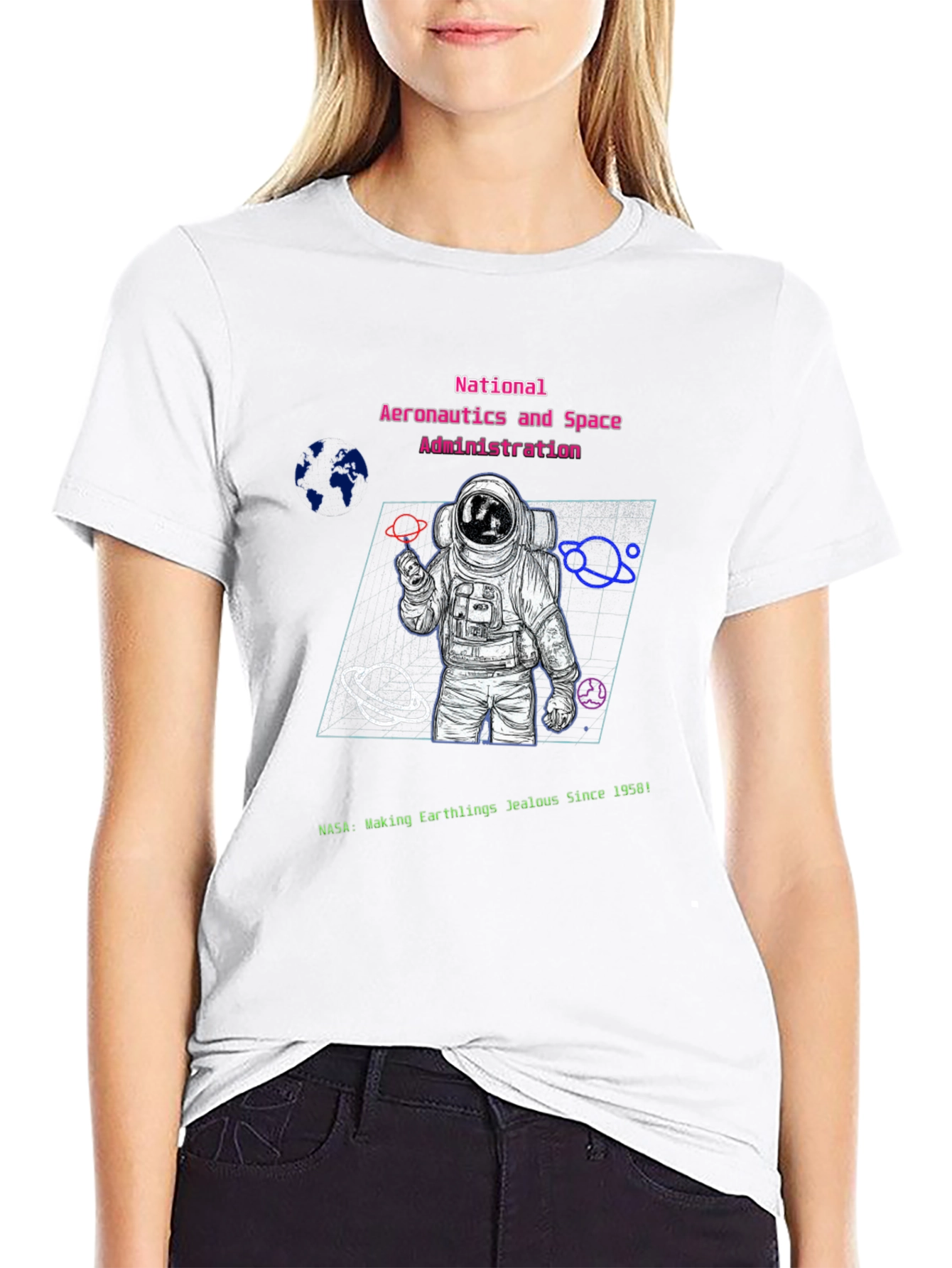 NASA Astronaut Graphic T-Shirt - Making Earthlings Jealous