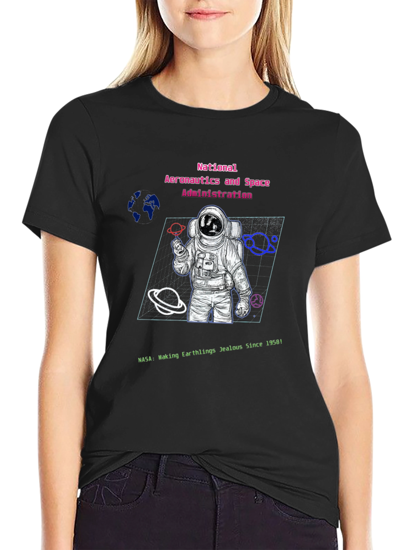 NASA Astronaut Graphic T-Shirt - Making Earthlings Jealous