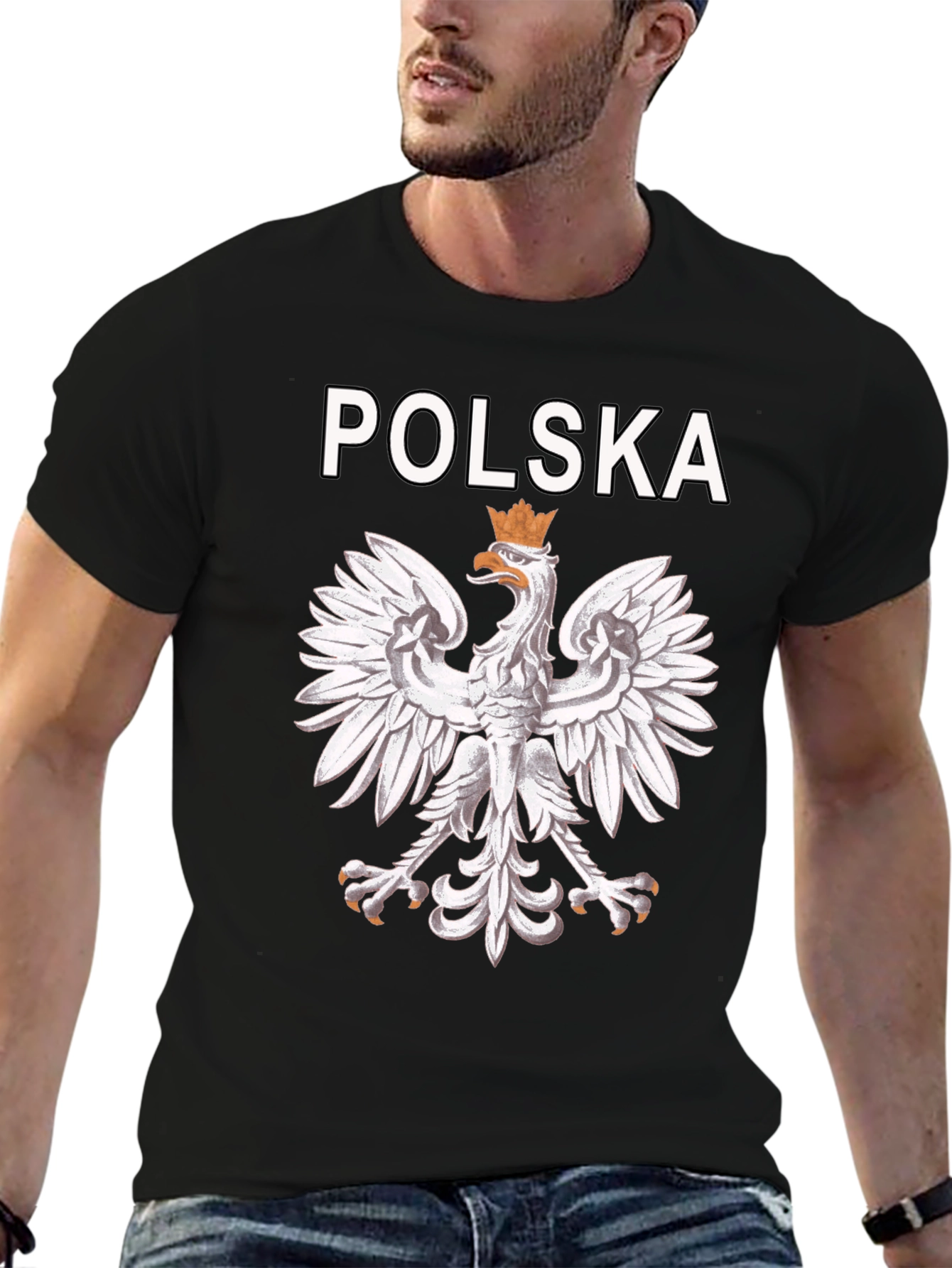 Polska Eagle Black T-Shirt