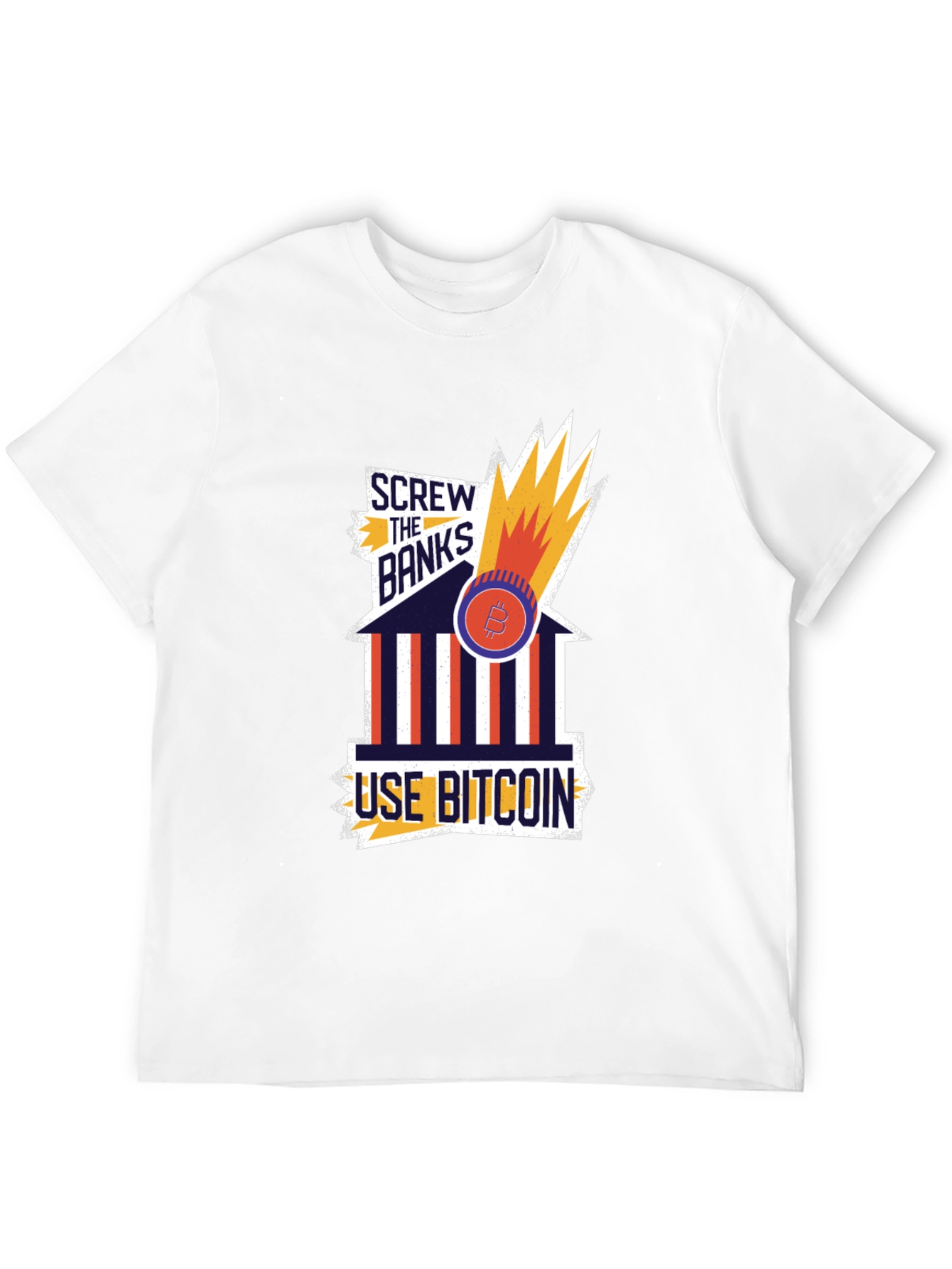 Screw the Banks Bitcoin T-Shirt