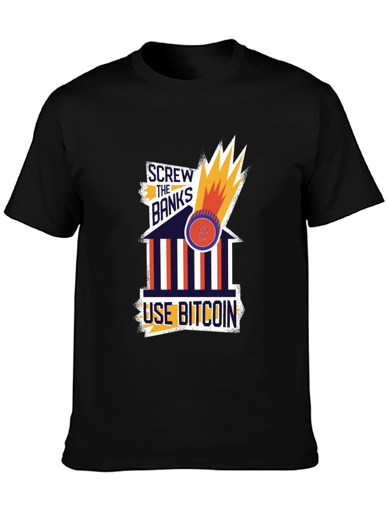 Screw the Banks Bitcoin T-Shirt