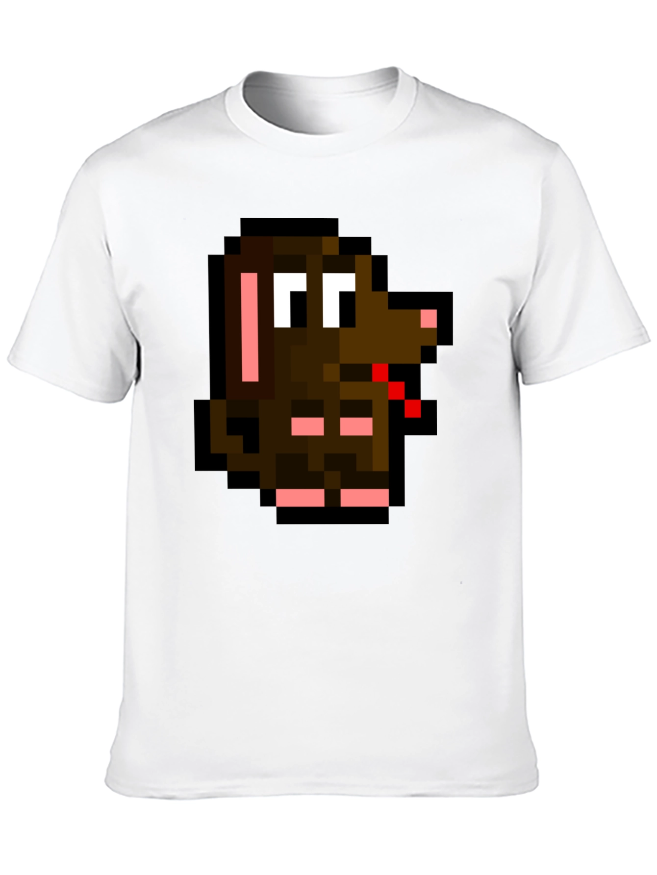 Pixelated Dog T-Shirt - Retro Gaming Style!
