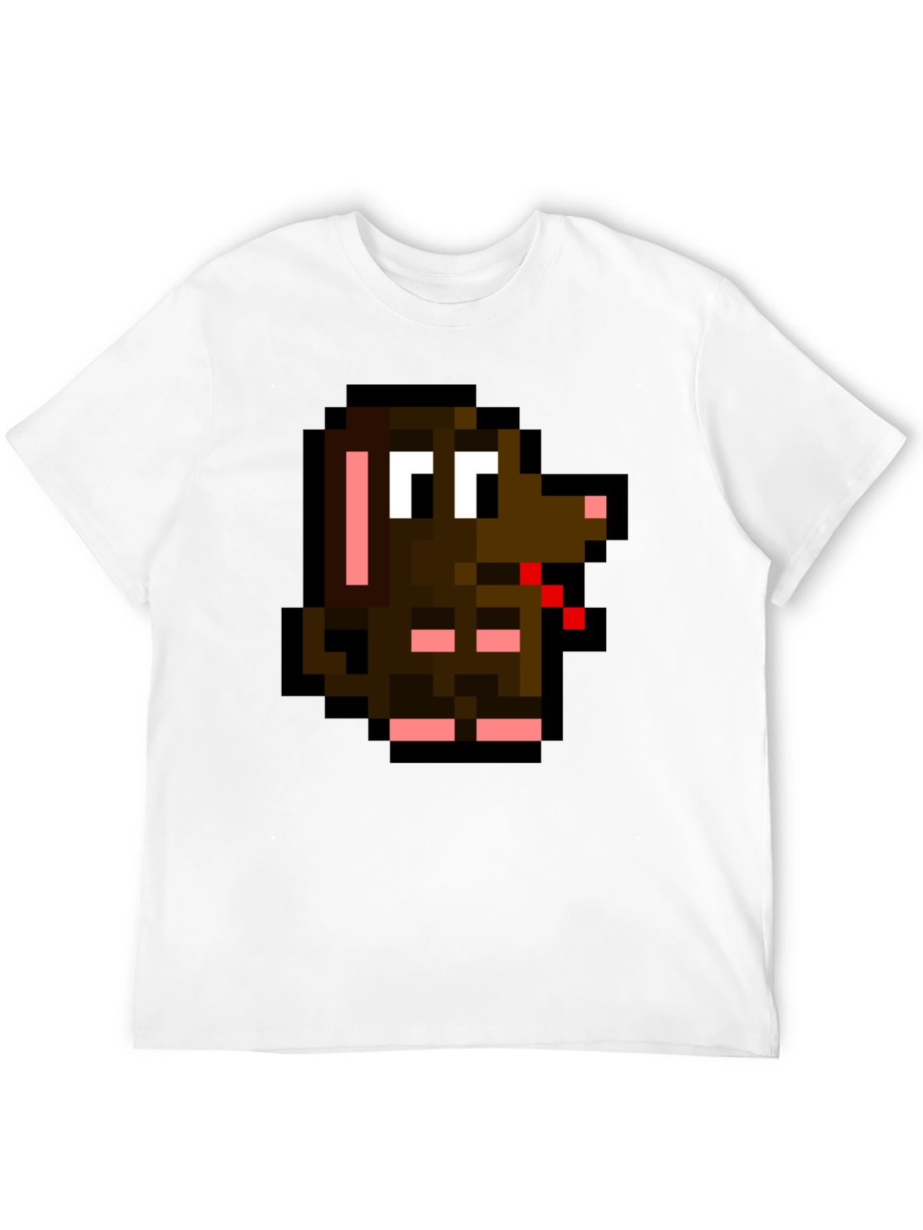 Pixelated Dog T-Shirt - Retro Gaming Style!