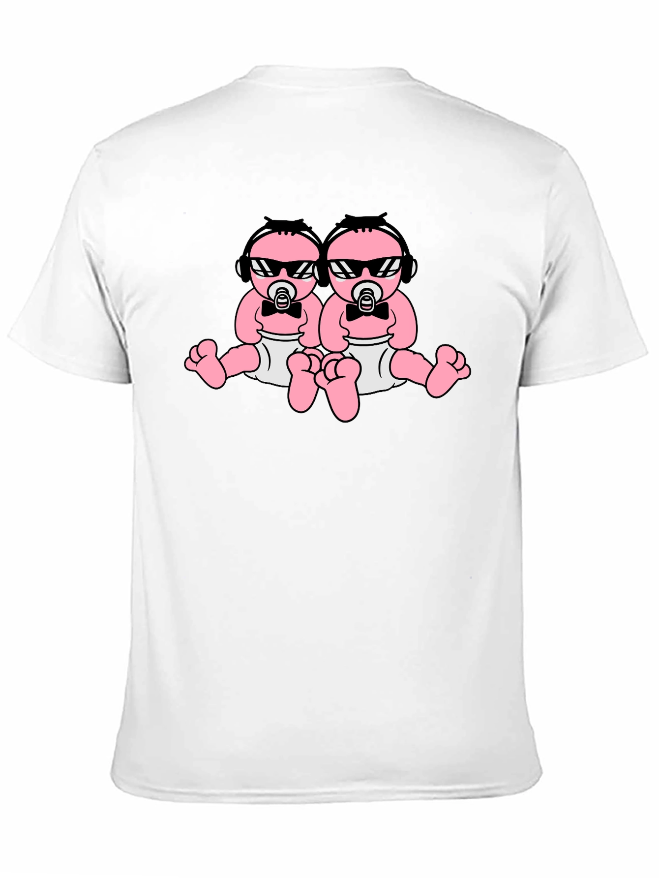 Cool Baby Twins Graphic Tee - Black