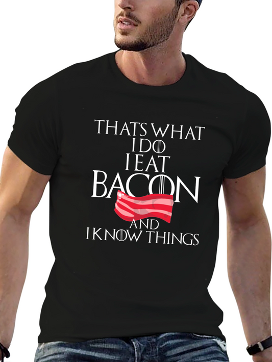 Bacon and Things Graphic Tee - Funny T-Shirt
