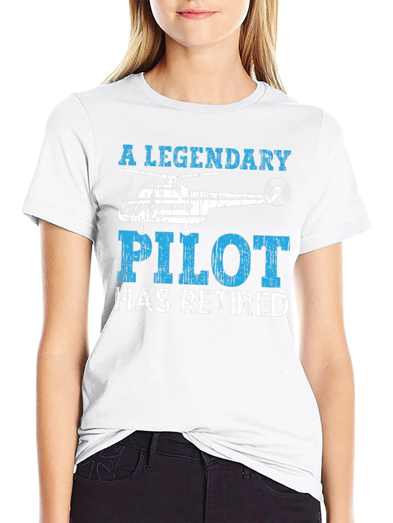Legendary Retired Pilot Helicopter T-Shirt