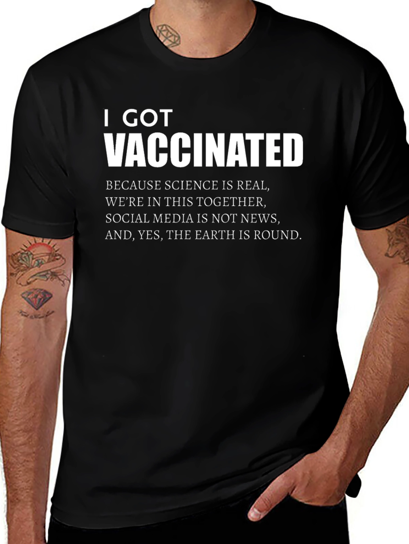 I Got Vaccinated T-Shirt - Science is Real Tee