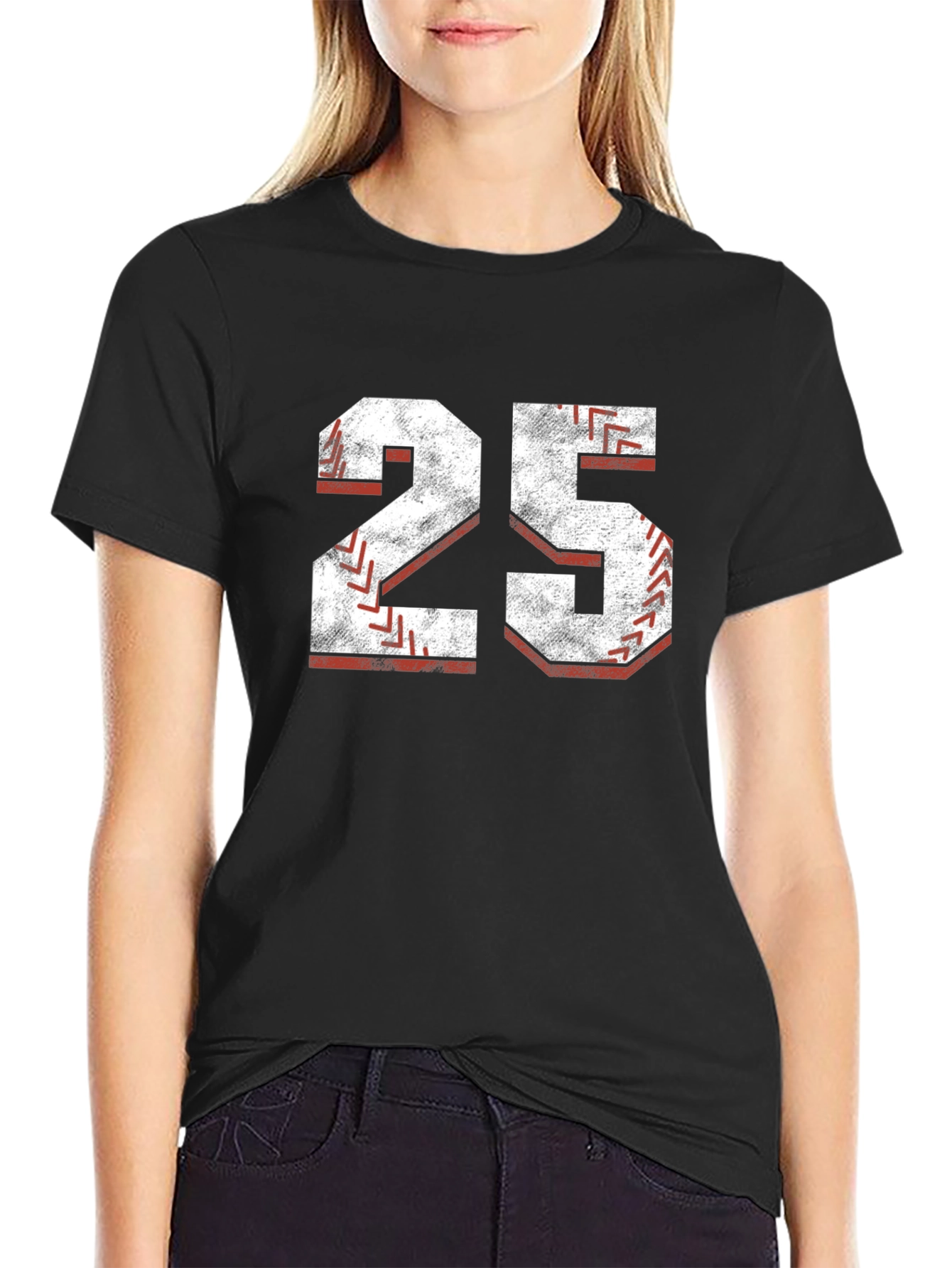 Baseball Number 25 Graphic T-Shirt