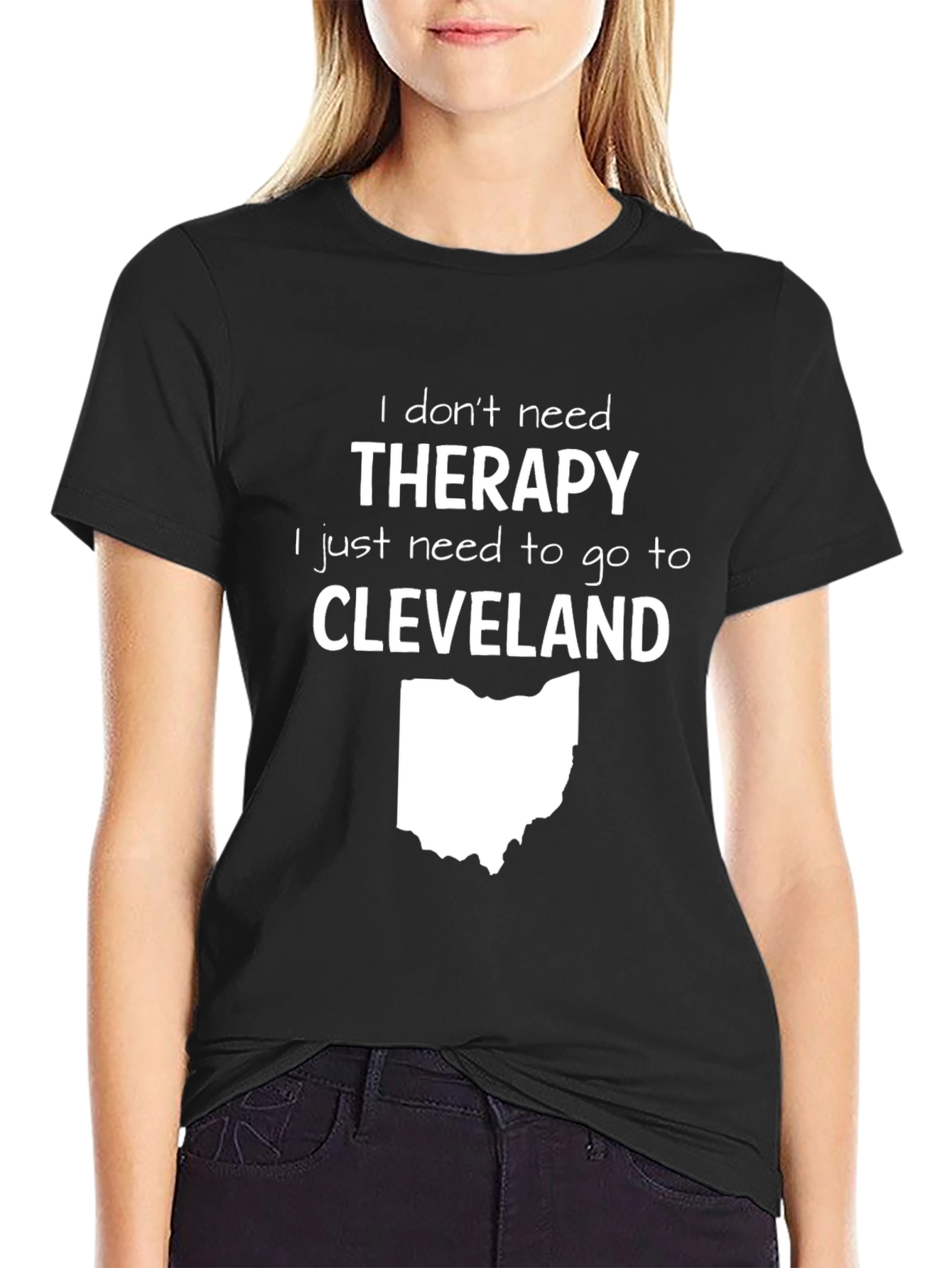 Cleveland Therapy T-Shirt - Ohio Map
