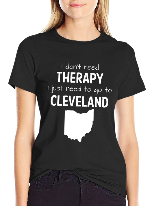 Cleveland Therapy T-Shirt - Ohio Map