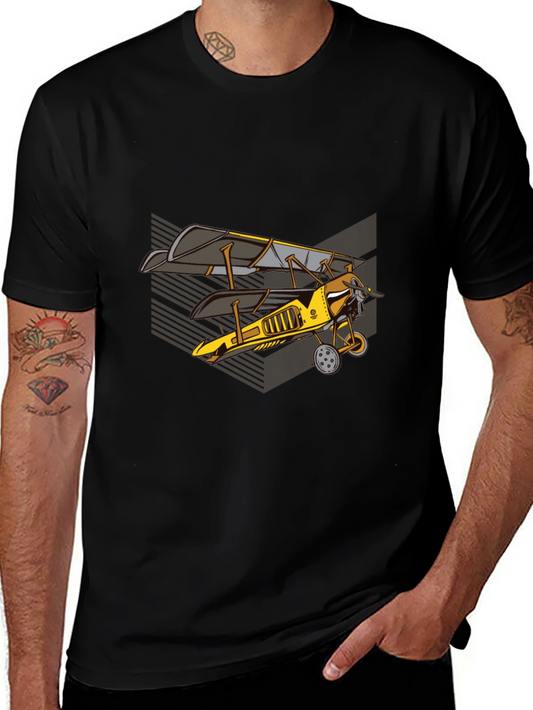 Vintage Biplane T-Shirt - Classic Airplane Tee