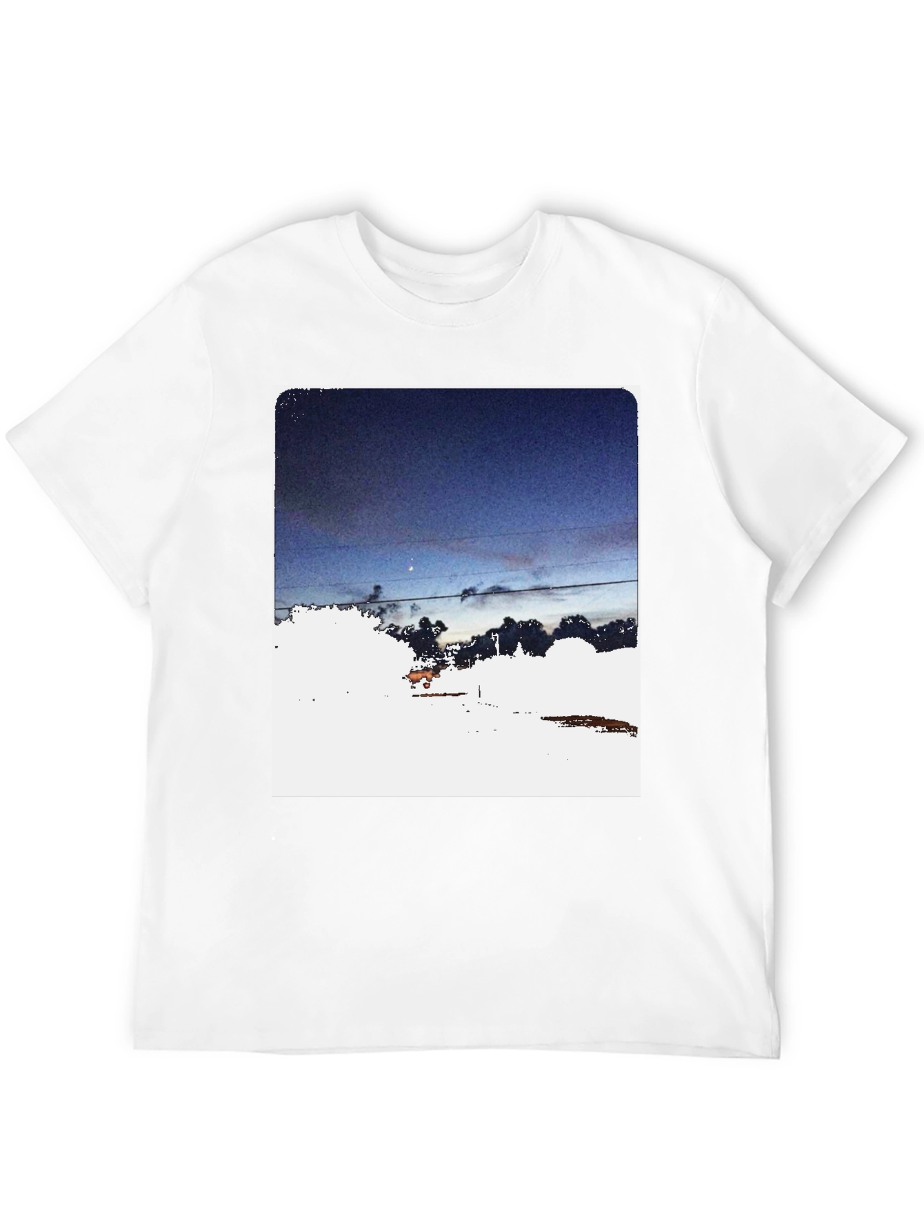 Night Sky Graphic Tee - Dark Aesthetic T-Shirt