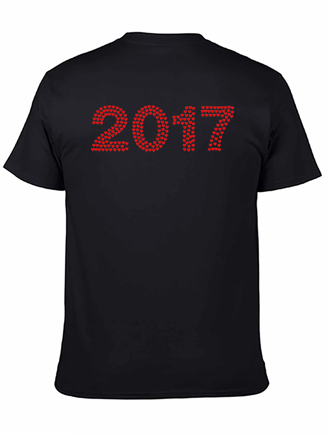 Heart 2017 Graphic Tee - Stylish Black T-Shirt