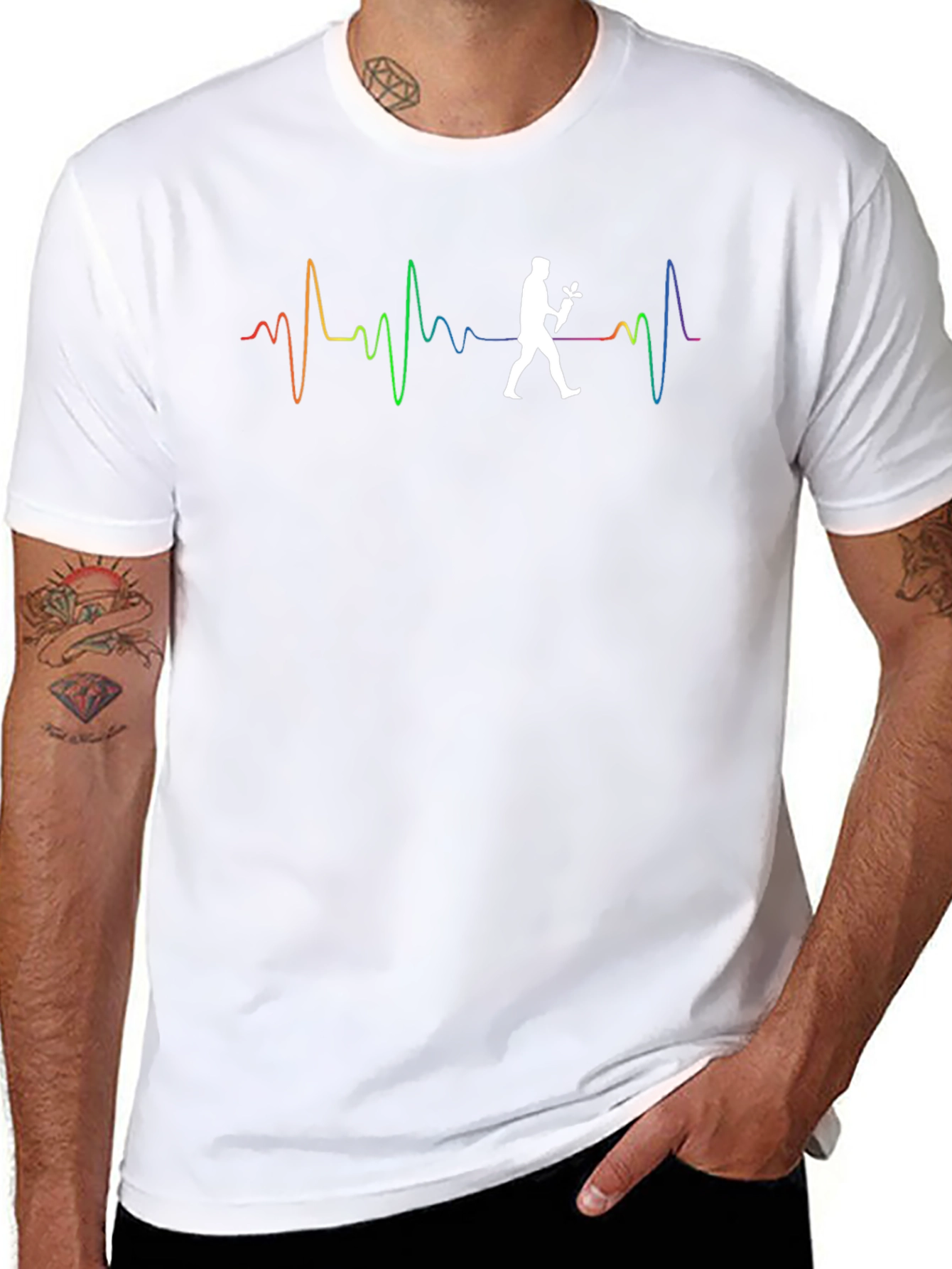 Gardener Heartbeat T-Shirt - Black