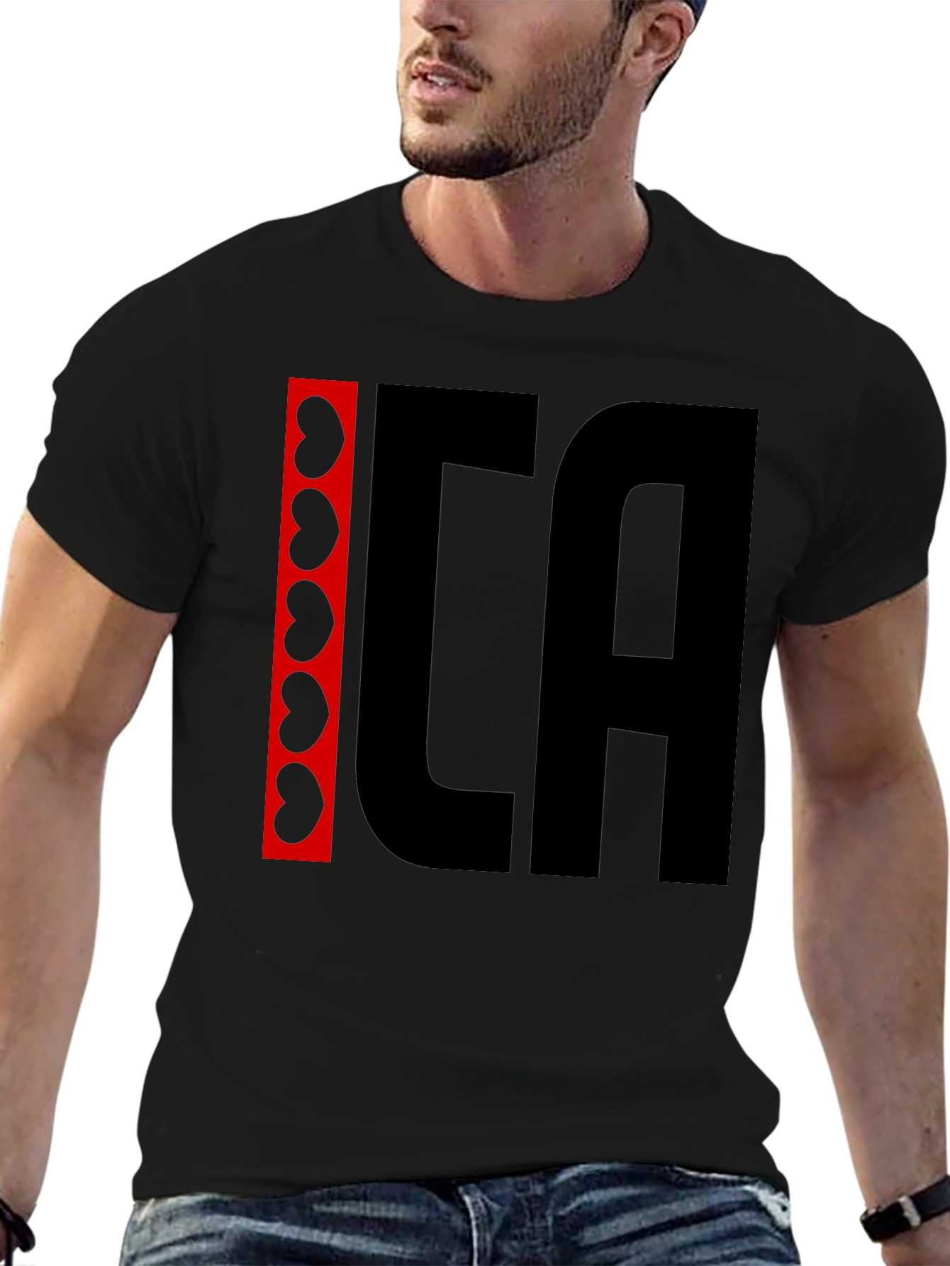 ICA Kidney Beans Graphic Black T-Shirt