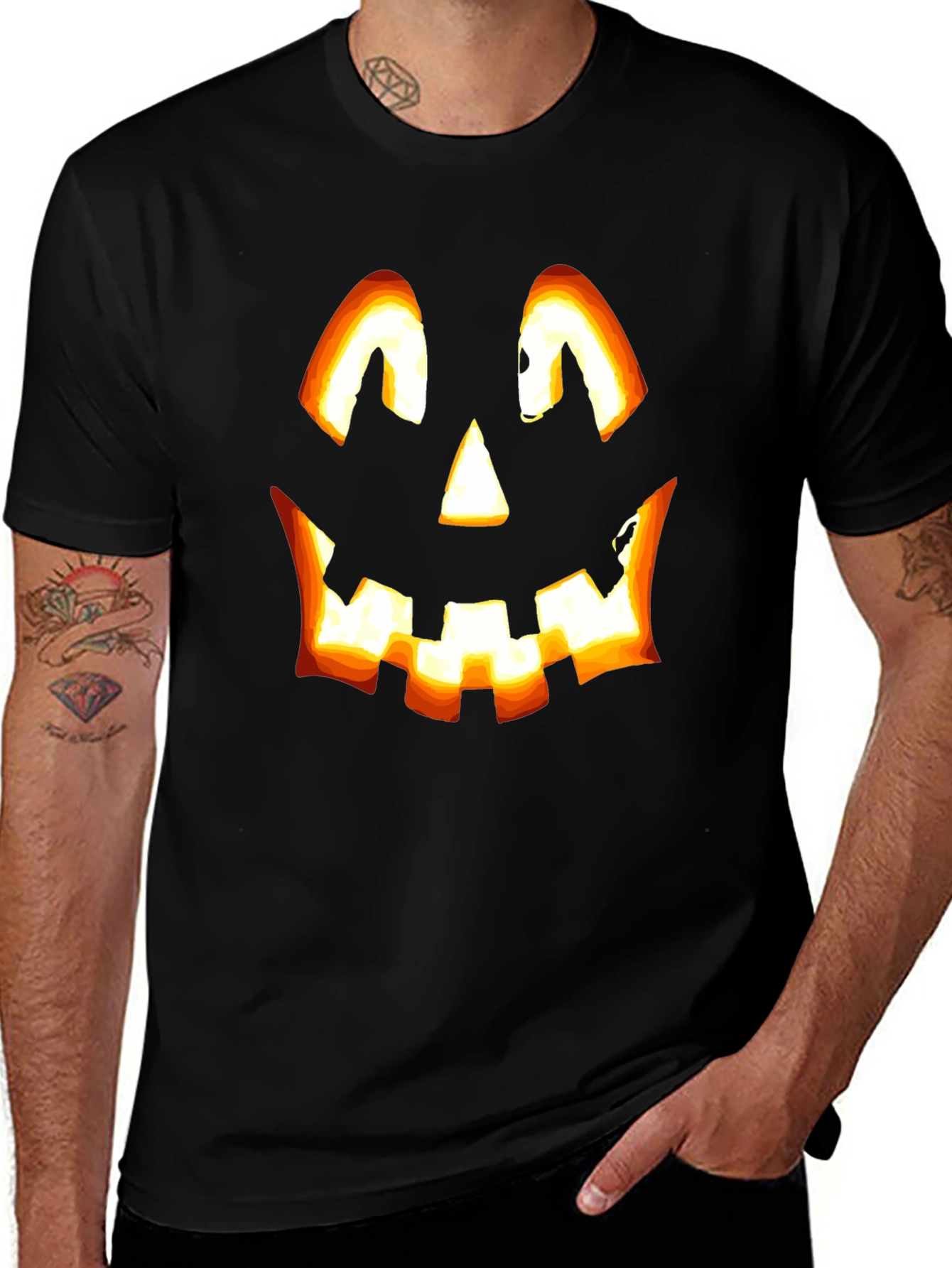Halloween Pumpkin Face T-Shirt