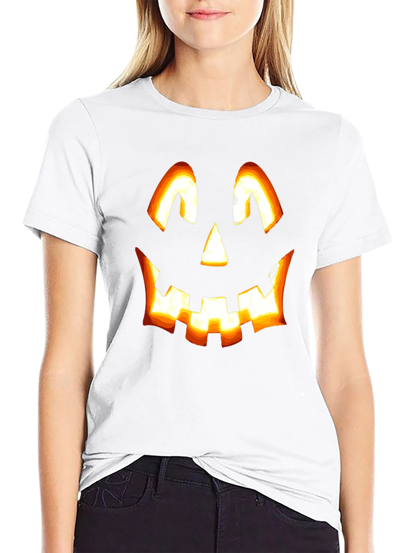 Halloween Pumpkin Face T-Shirt