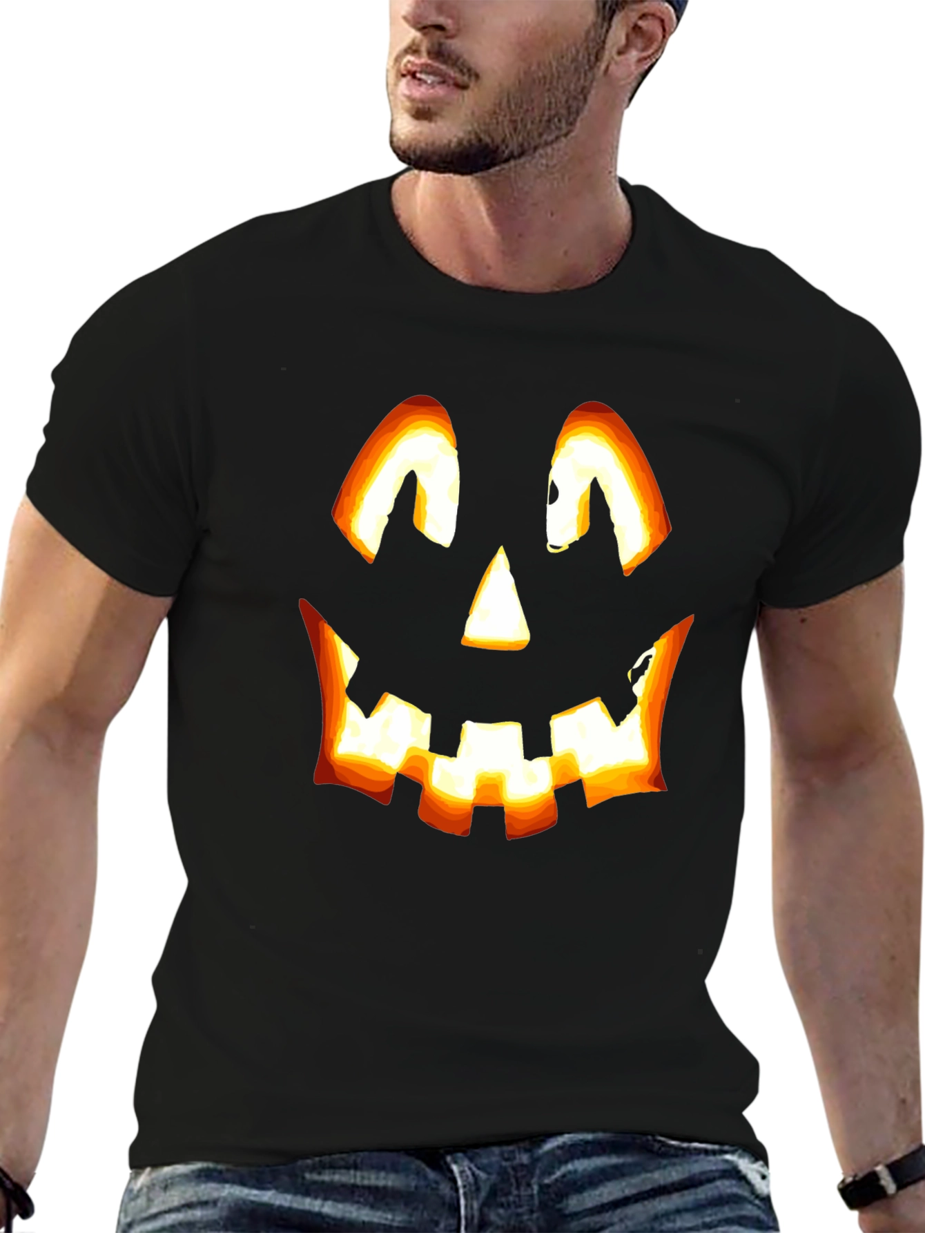 Halloween Pumpkin Face T-Shirt