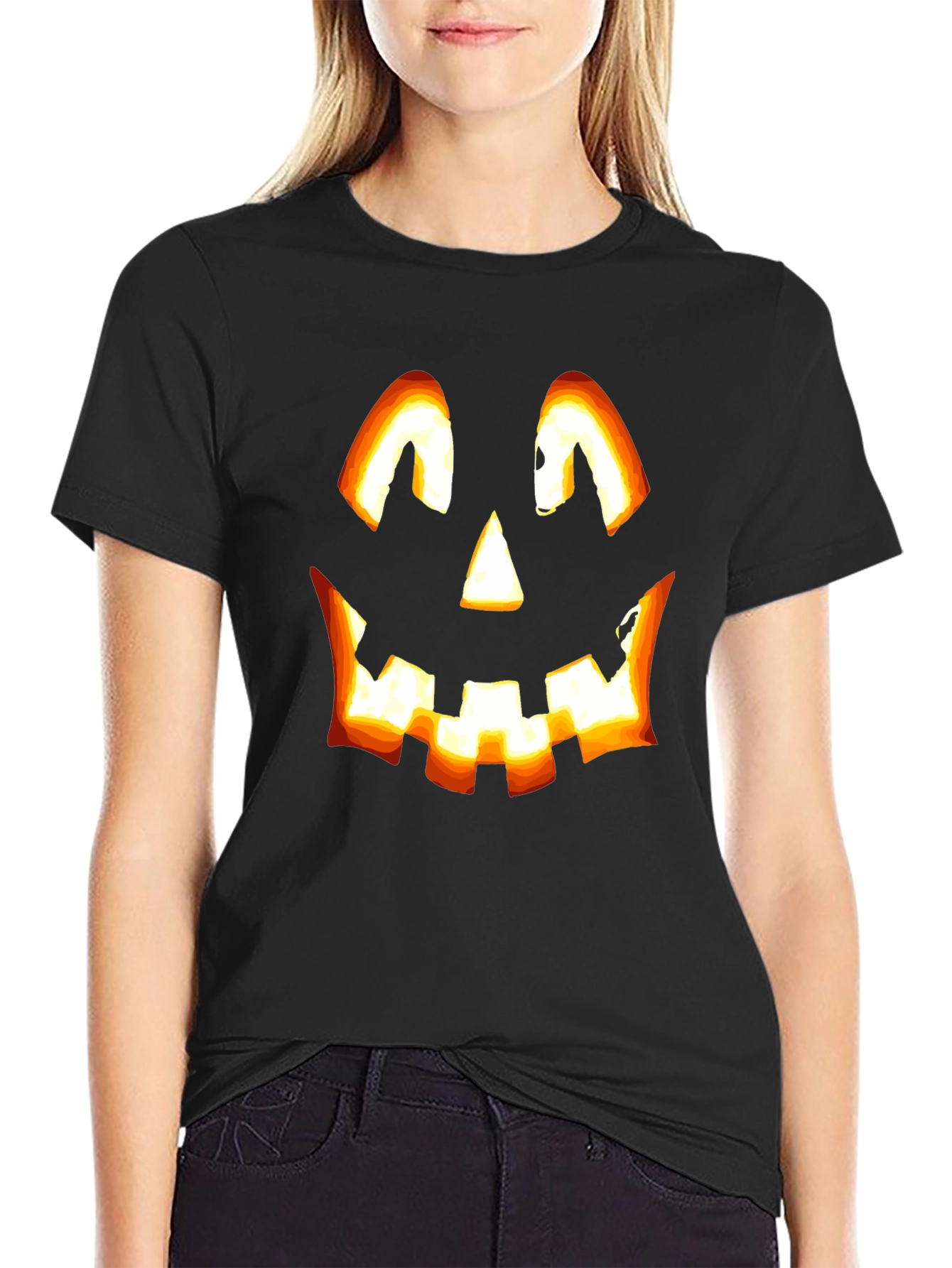 Halloween Pumpkin Face T-Shirt