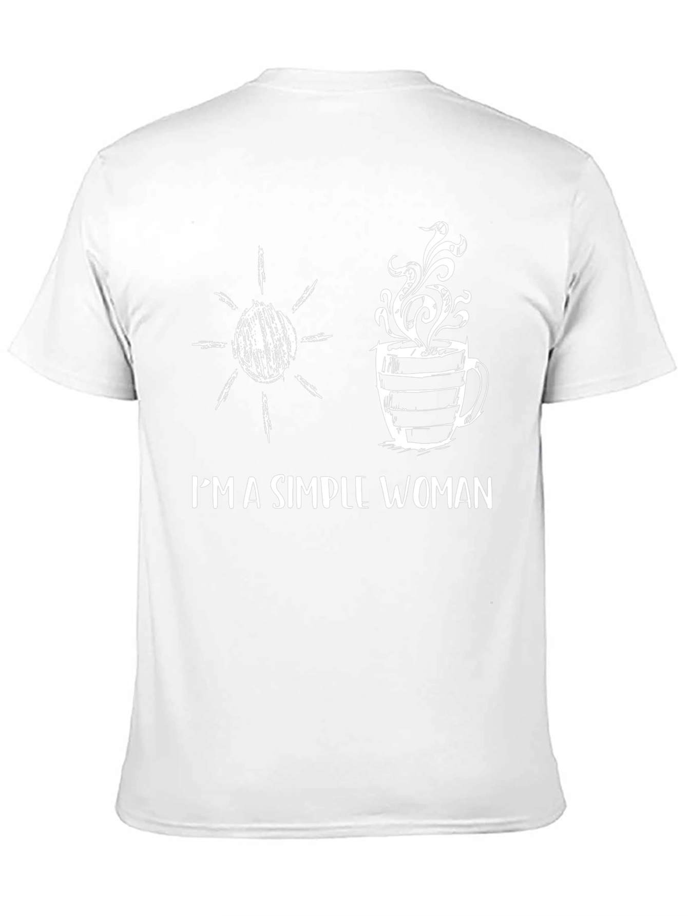 Simple Woman T-Shirt: Sun & Coffee