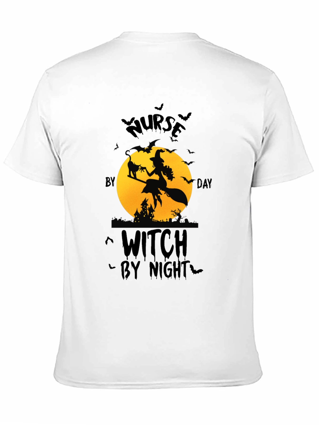 Nurse by Day Witch by Night Halloween T-Shirt