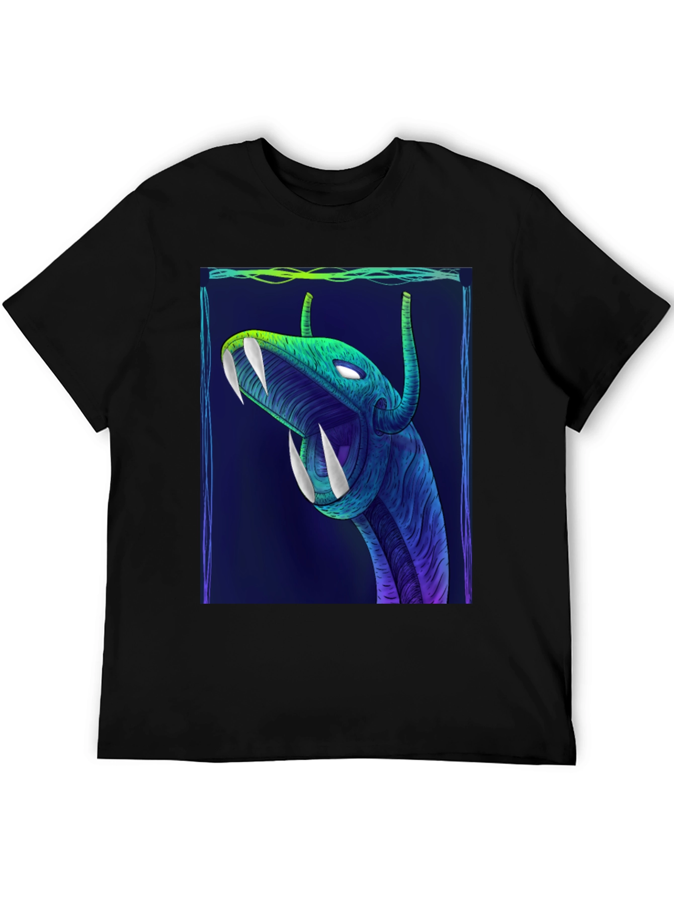 Mens Graphic T-Shirt - Serpent Design