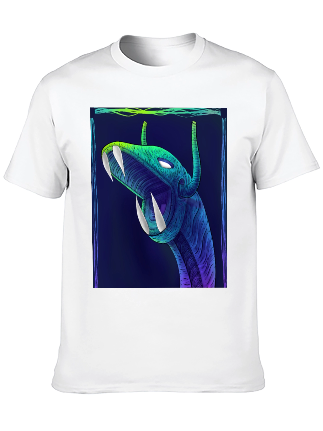 Mens Graphic T-Shirt - Serpent Design