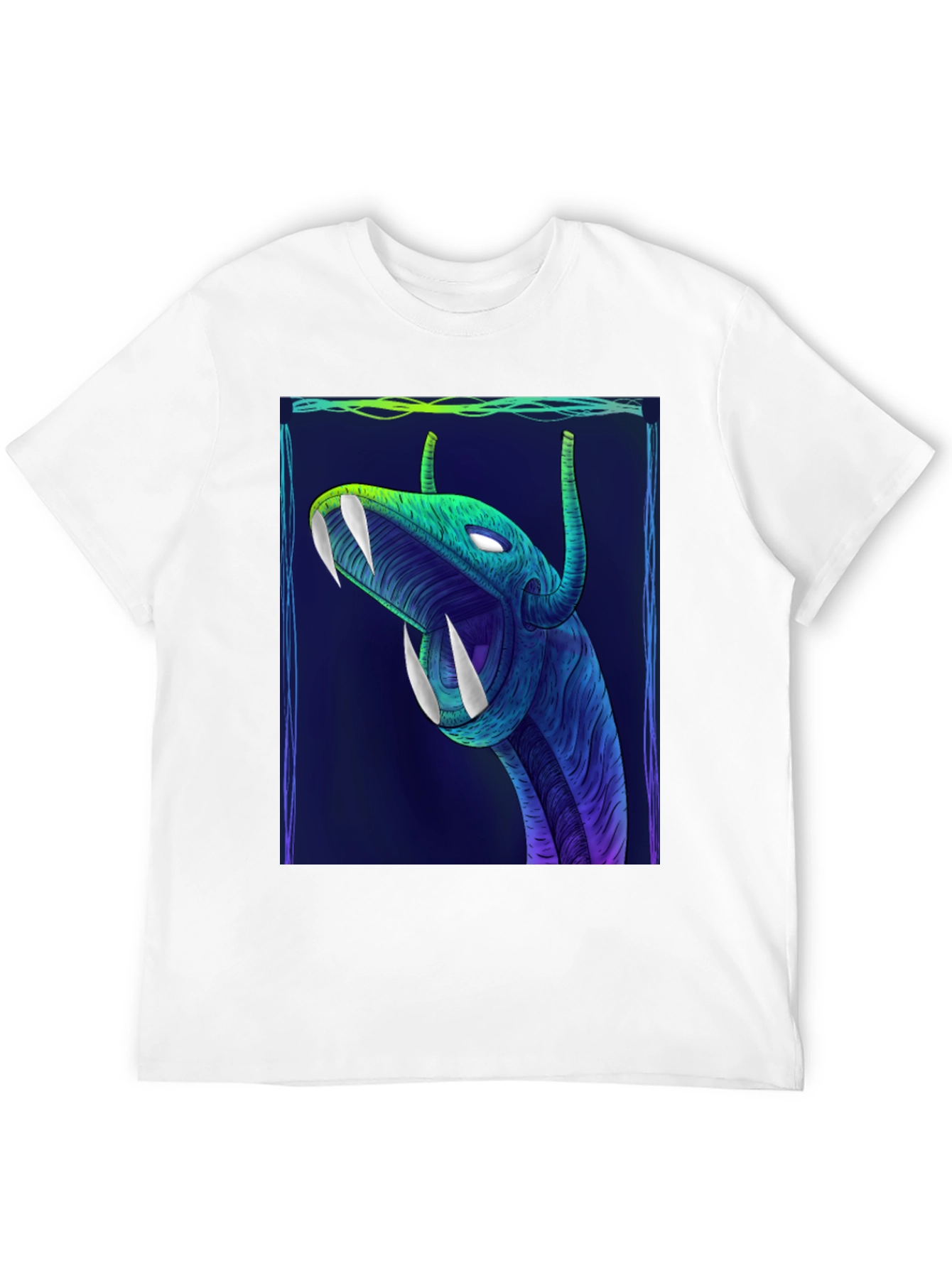 Mens Graphic T-Shirt - Serpent Design
