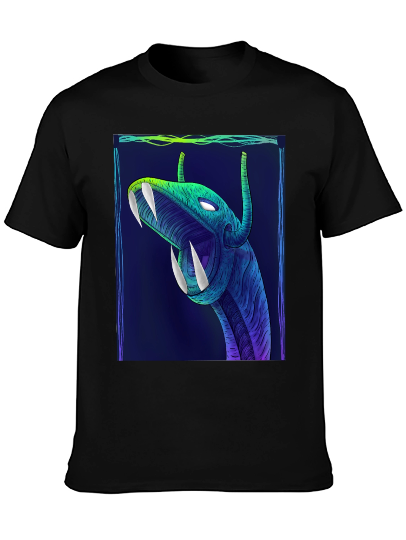 Mens Graphic T-Shirt - Serpent Design