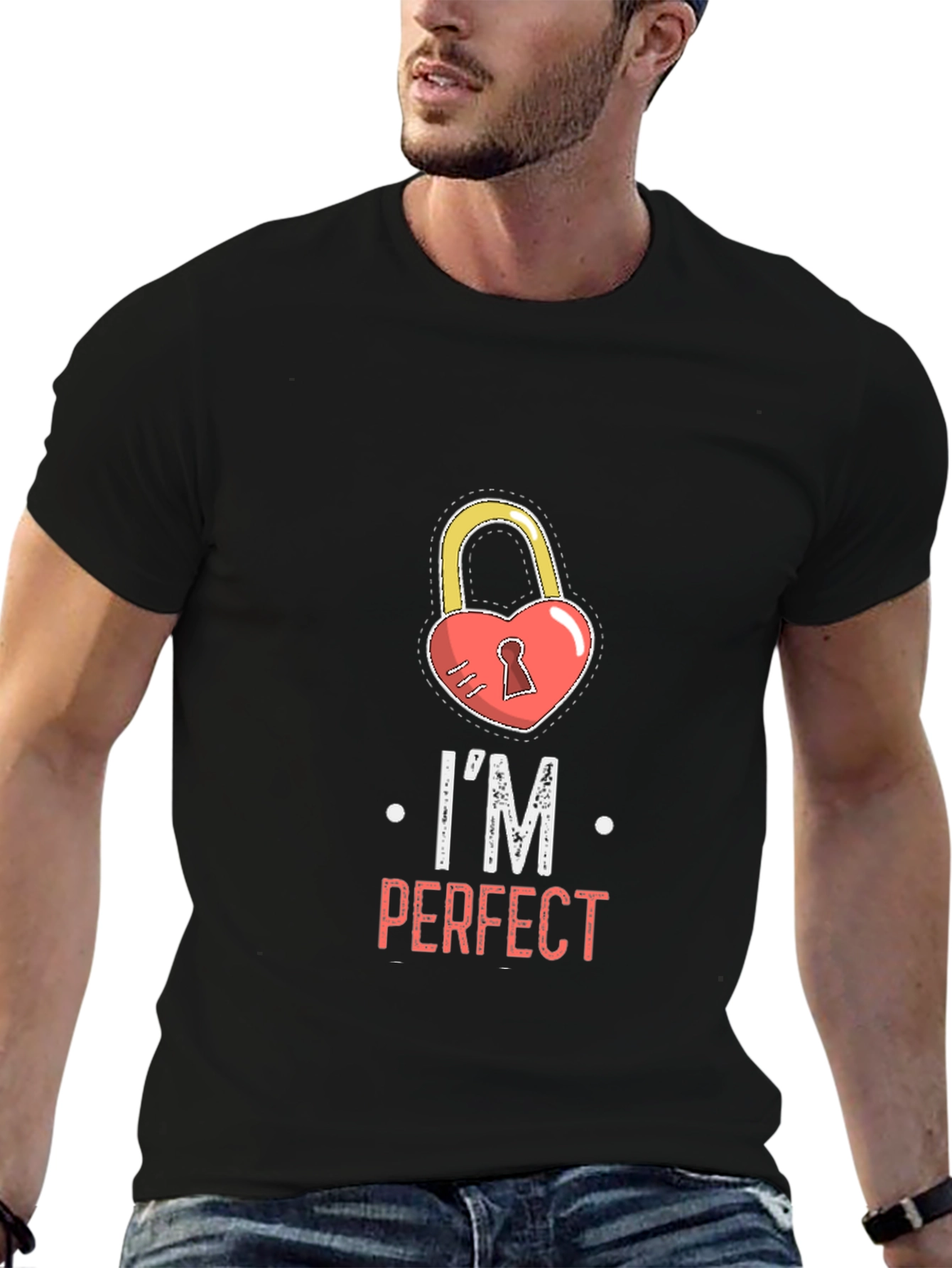 Im Perfect Heart Lock Graphic Tee