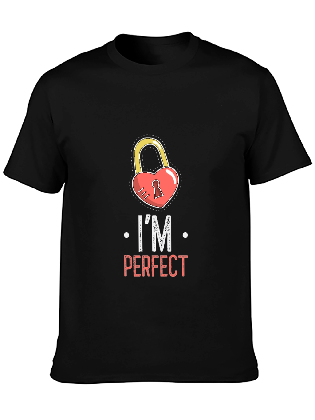 Im Perfect Heart Lock Graphic Tee