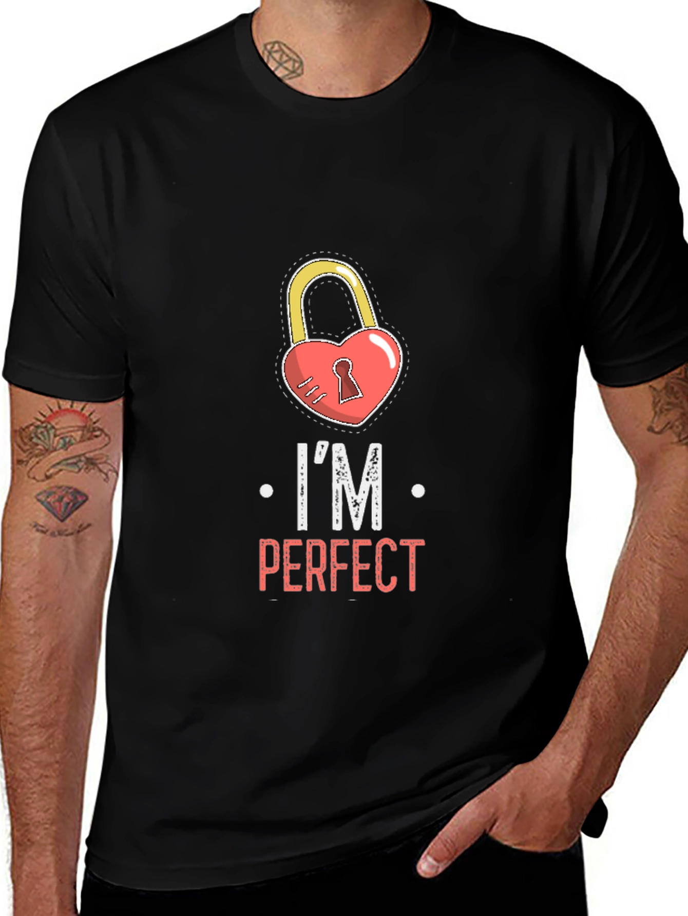 Im Perfect Heart Lock Graphic Tee